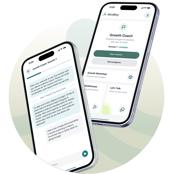 Mindbay App on a mobile phone screen